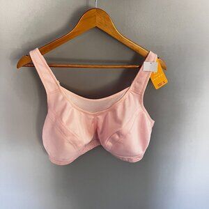 WingsLove High Support Sports Bra, New with Tags Soft Cup Light Pink Size 42F